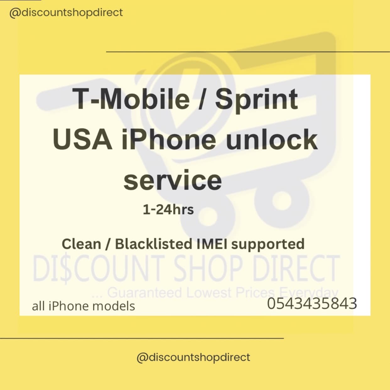 T-Mobile / Sprint USA Permanent iPhone Unlock service