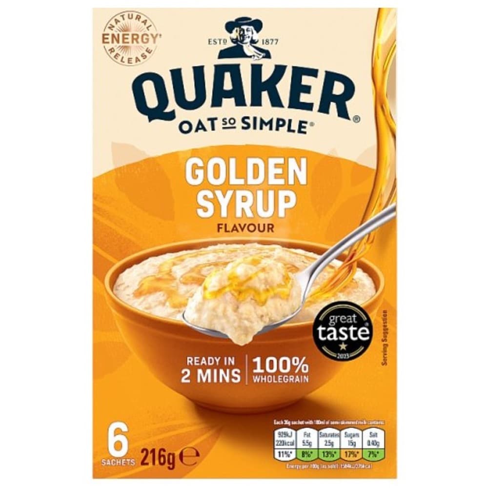 Quaker Oat So Simple Golden Syrup (216g)